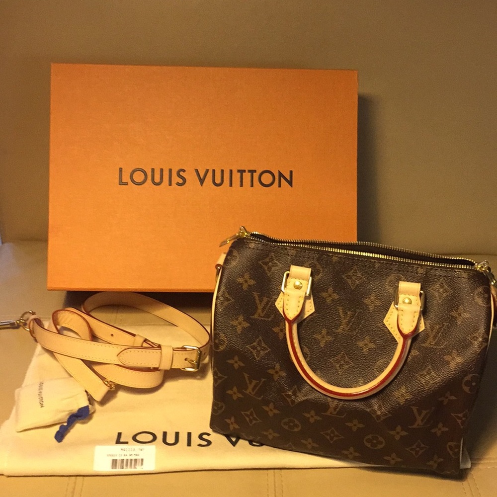 Brand New Monogram Speedy Bandouliere 25